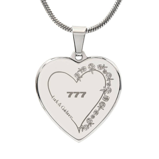 777 Engraved Angel Number Necklace Luck & Guidance Gift for Daughter, Mother, Friend, Loved One