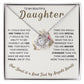 Daughter Love Knot Necklace Gift from Mom or Dad Birthday Christmas Graduation or Just Because I love You