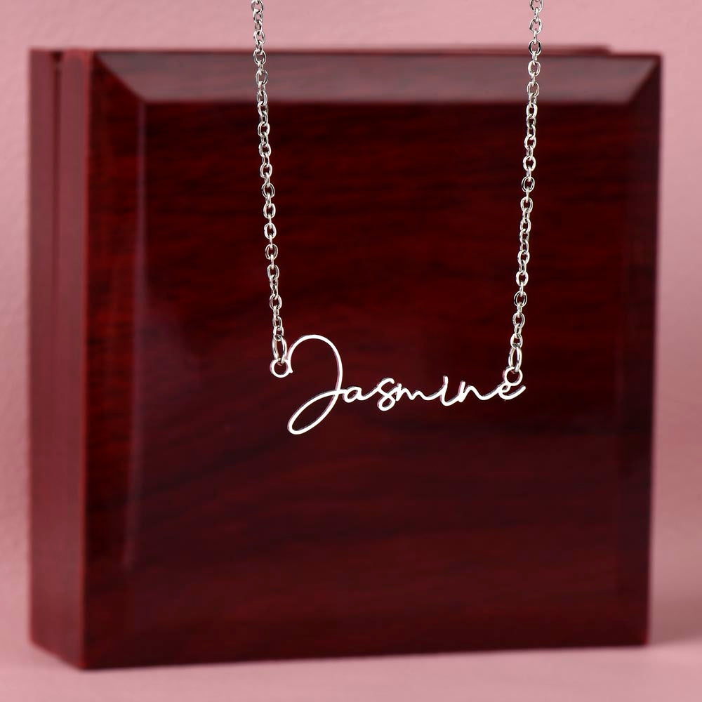 Signature Name Necklace | Gift for Mom | Mothers Day | Best Mom