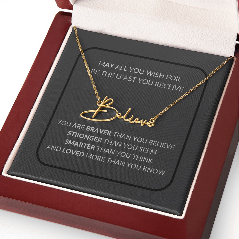 Signature Name Necklace | All You Wish For