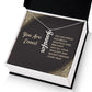 Vertical Name Necklace | Gift for Mom | Daughter | Soulmate | Friend | Wife | Beautiful and Brilliant