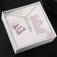 Vertical Name Necklace | Gift to Mom | Daughter | Soulmate | Friend | Sister | You are Loved